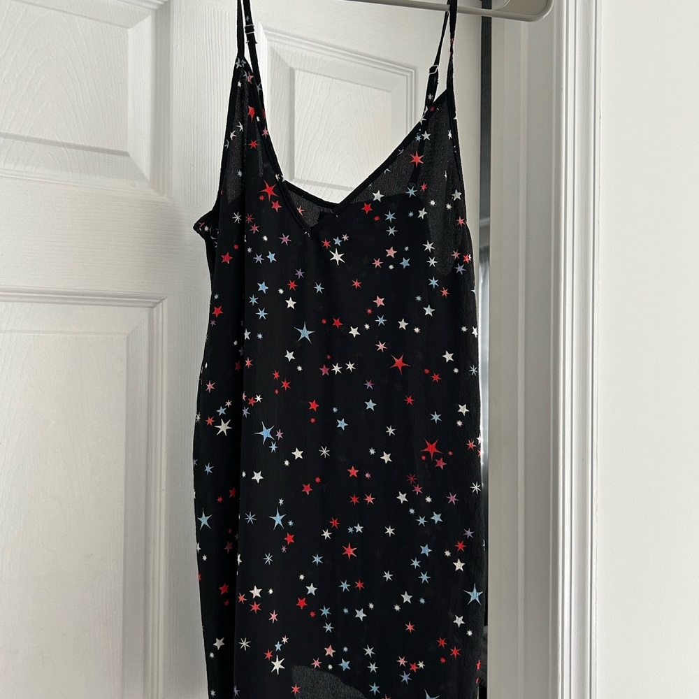 NWT Women’s Hurley Star Black Mini Sleeveless Slip Dress Size Small